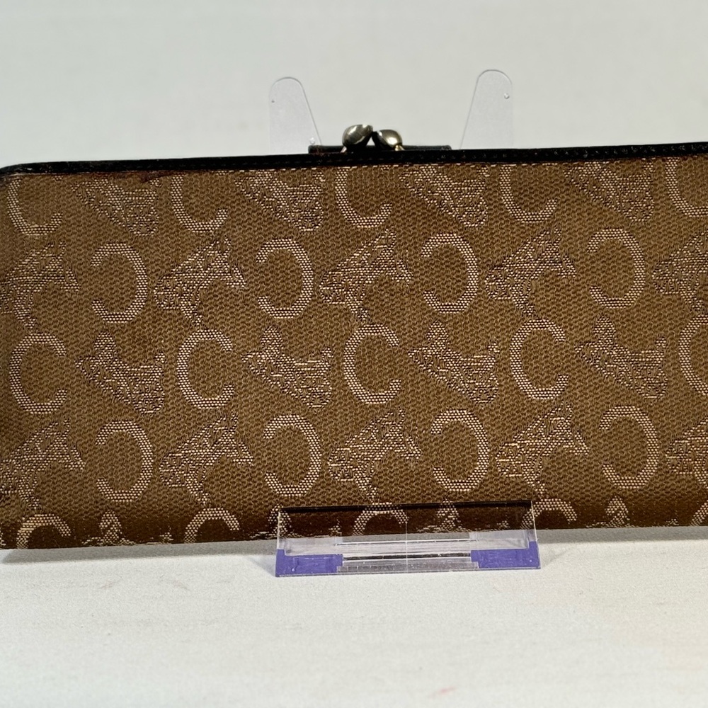 CELINE monogram kiss lock wallet EUC - Picture 2 of 16